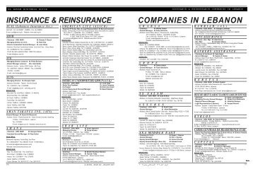 COMPANIES IN LEBANON - Al Bayan Magazine