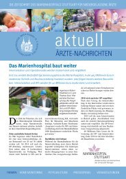 ÄRZTE-NACHRICHTEN - Marienhospital Stuttgart