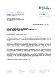 Per E-Mail: boerkner-an@bmj.bund.de schoefisch-vo@bmj.bund.de ...