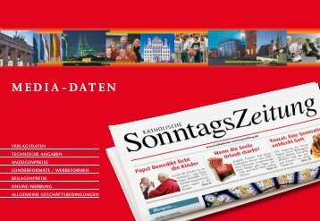 Media-Daten Augsburg 2013 - Katholische SonntagsZeitung