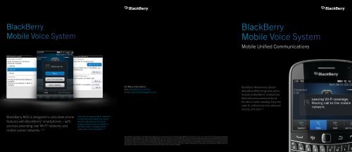 BlackBerry Mobile Voice System