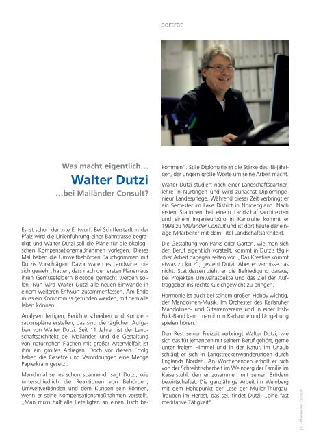 Ausgabe 3 / 2009 - Mailänder Ingenieur Consult GmbH