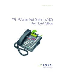 TELUS Voice Mail Options (VMO) – Premium Mailbox