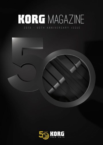 Korg Magazine 2013 - 50th Anniversary Edition