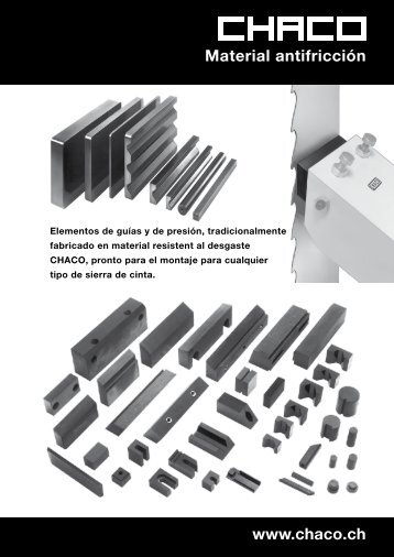 Materiales antifricción original CHACO