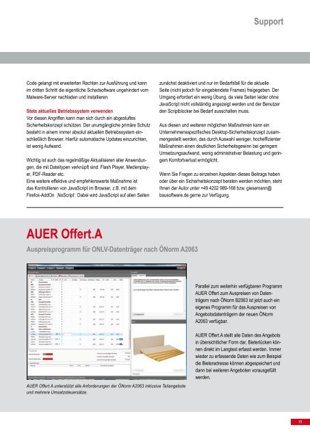 AUER Magazin 2011-01 - AUER - Die Bausoftware GmbH