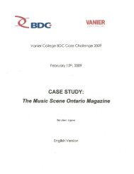 CASE STUDY: The Music Scene Ontario Magazine - Vanier College
