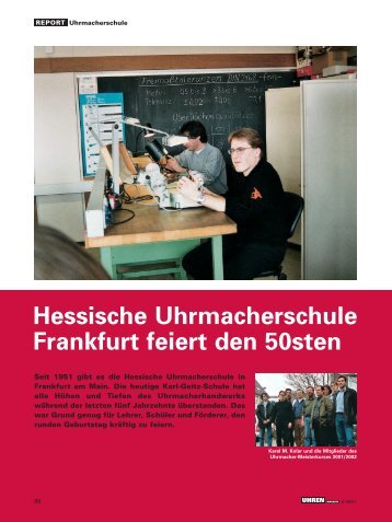 HUS feiert den 50sten - Hessische Uhrmacherschule