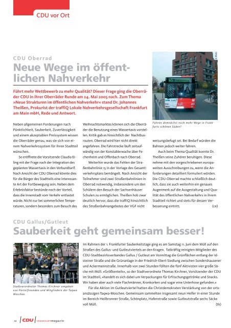 FRANKFURTmagazin - CDU-Kreisverband Frankfurt am Main
