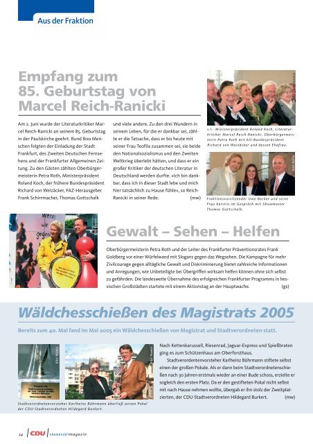 FRANKFURTmagazin - CDU-Kreisverband Frankfurt am Main