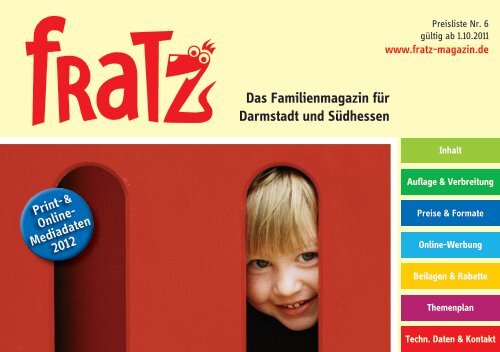 Das Familienmagazin für Darmstadt und Südhessen - Fratz