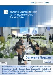 Conference Magazine - GoingPublic.de - Deutsches Eigenkapitalforum