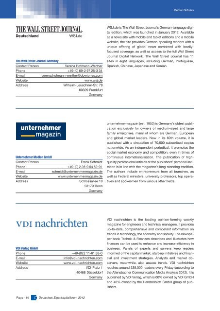 Conference Magazine - GoingPublic.de - Deutsches Eigenkapitalforum