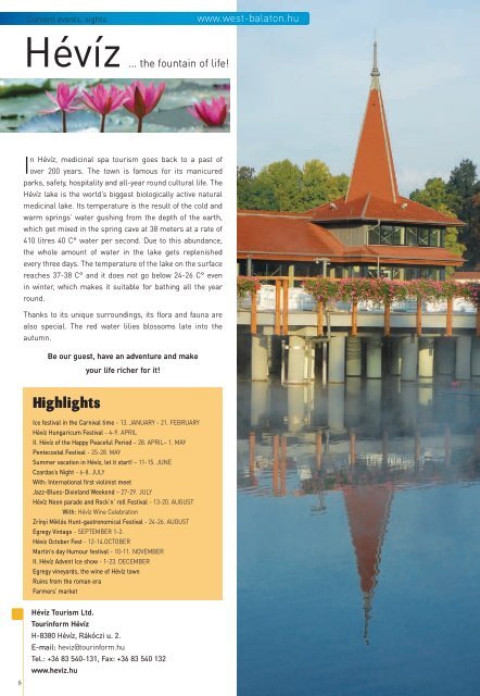 travel magazin - West-Balaton