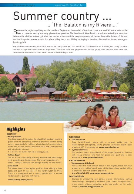 travel magazin - West-Balaton