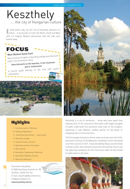 travel magazin - West-Balaton