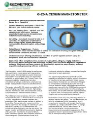 G-824A CESIUM MAGNETOMETER - Geometrics Inc.