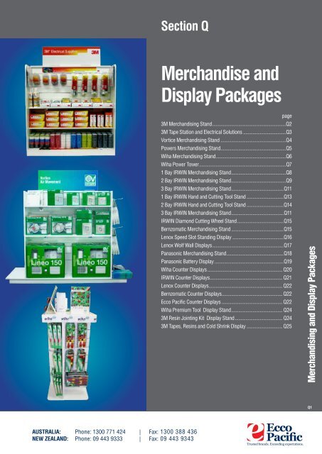 Merchandise and Display Packages Ecco Pacific