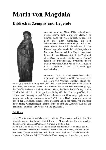 Annegret Laakmann, Maria von Magdala - Biblisches Zeugnis und