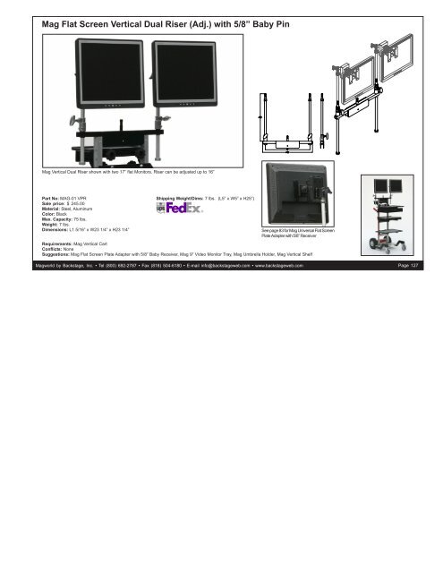 Download Mag World 2012 Catalog - Backstage Equipment