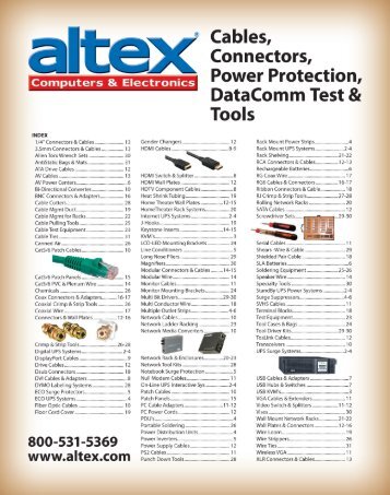 Download The Altex Cables, Connectors, Power Protection ...