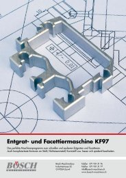 Entgrat- und Facettiermaschine KF97 - Bösch Maschinenbau