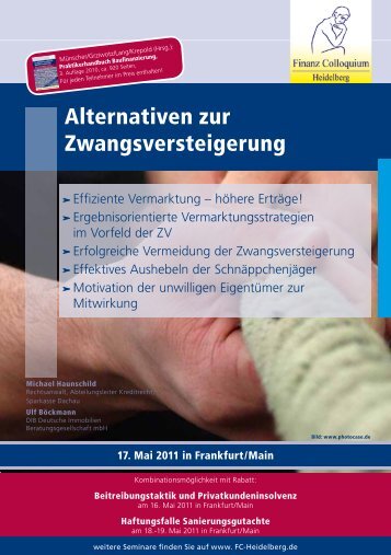 Alternativen zur Zwangsversteigerung - Finanz Colloquium Heidelberg