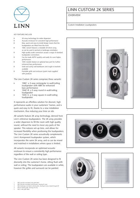 LINN CUSTOM 2K SERIES Linn Audio