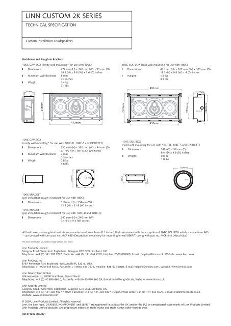 LINN CUSTOM 2K SERIES - Linn Audio