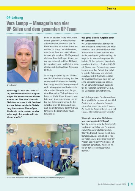 Das Klinik Fleetinsel Magazin