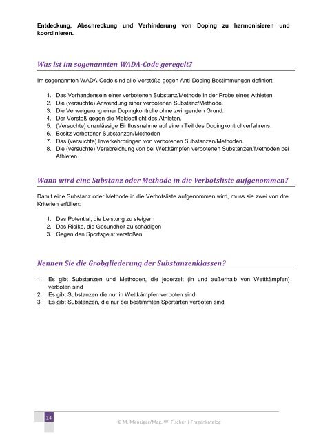 Fragenkatalog für Schulen - Modul I - boarderchallenge.at