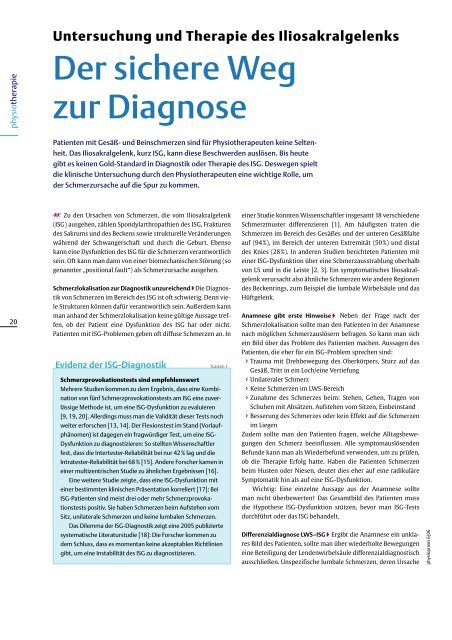 Der sichere Weg zur Diagnose - Physiotherapie Beyerlein