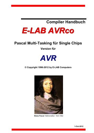 AVRco Compiler-Handbuch - E-LAB Computers