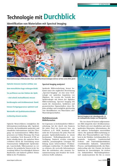 3D-Technologien auf dem Vormarsch ... - GIT Verlag