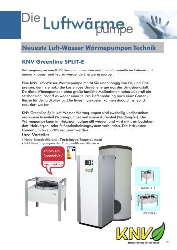 Neueste Luft-Wasser Wärmepumpen Technik - WP-Heiztechnik