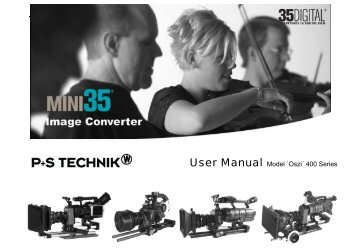 User Manual Model `Oszi´ 400 Series - Budget Video Rentals