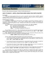 Basics: Useful Equations When Sizing Coils - Colmac Coil ...