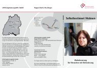 Flyer Wohnberatung - LWV.Eingliederungshilfe GmbH