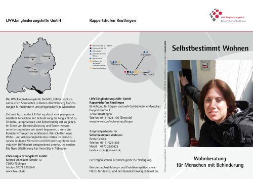 Flyer Wohnberatung - LWV.Eingliederungshilfe GmbH