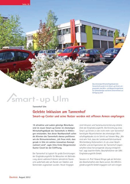 Überblick August 2012 - LWV.Eingliederungshilfe GmbH