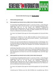 Gemeinderatssitzung vom 06.03.2012 - Sölden