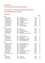 33. Großkoschener Seelauf vom 19.06.2010 - Niederlausitzcup ...