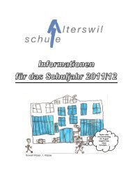 Schulinformation - Gemeinde Alterswil