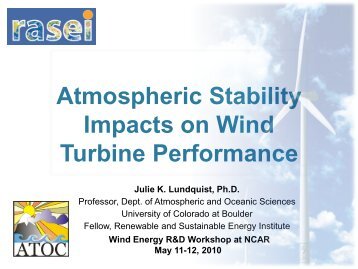 Atmospheric Stability Impacts On Wind Turbine Performance - RAL