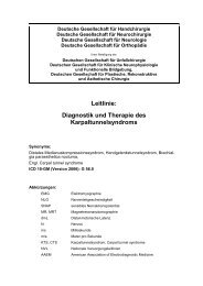 Karpaltunnelsyndrom (*.pdf) - Neurochirurgische Gemeinschaftspraxis