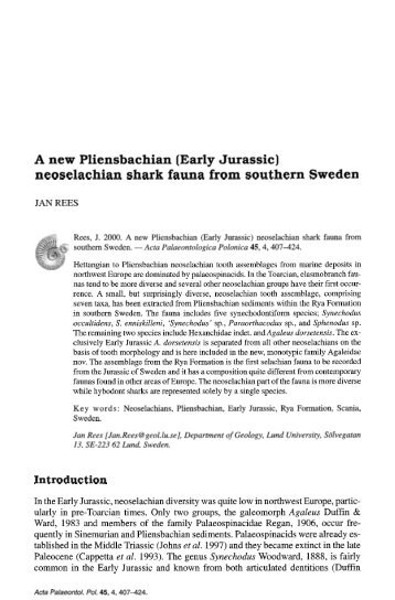 Full text - Acta Palaeontologica Polonica