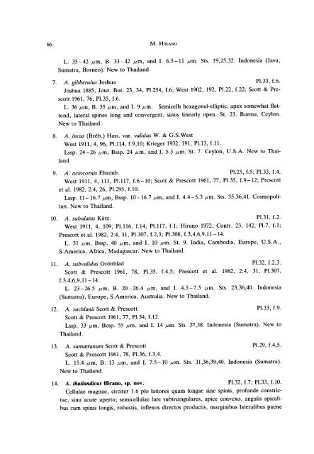 Desmids from Thailand and Malaysia