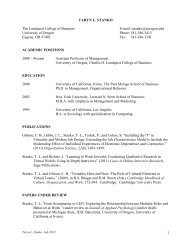 Download CV - Lundquist College of Business - University of Oregon