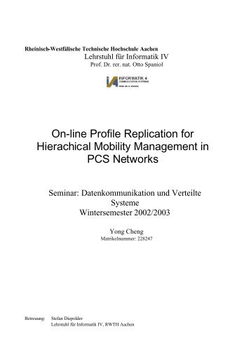 On-line Profile Replication for Hierarchical Mobility Management