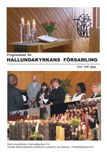 Programblad juni - augusti 2009 (pdf) - Hallundakyrkan